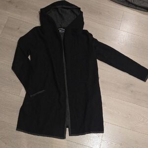 BNCI By Blanc Noir Wool Blend Hooded Cardiagn